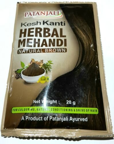 Patanjali Kesh Kanti Herbal Mehandi Natural Brown 20g - Ayurveda