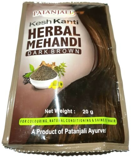 Patanjali Kesh Kanti Herbal Hair Mehandi Dark Brown 20g