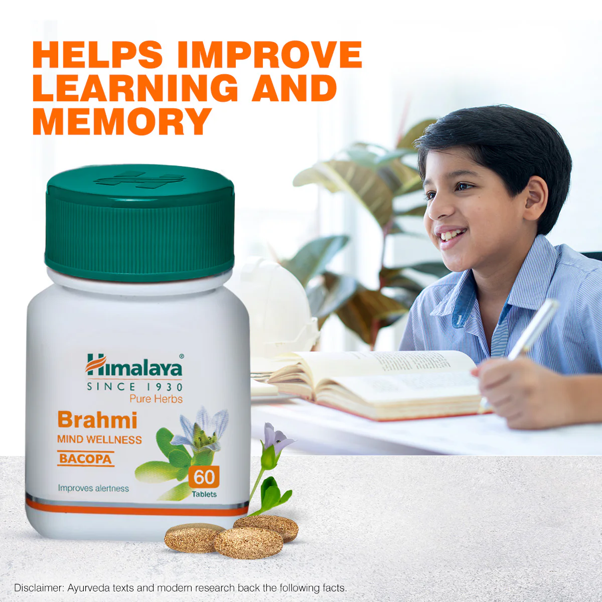 Himalaya Brahmi Mind Wellness Bacopa 60 Tabs