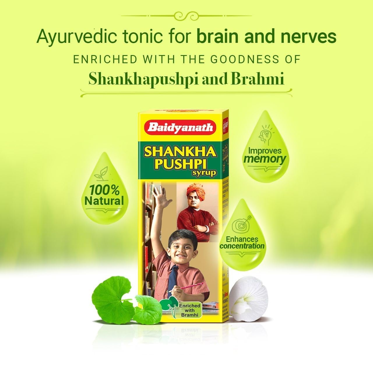 Baidyanath Shankhapushpi syrup 450ml