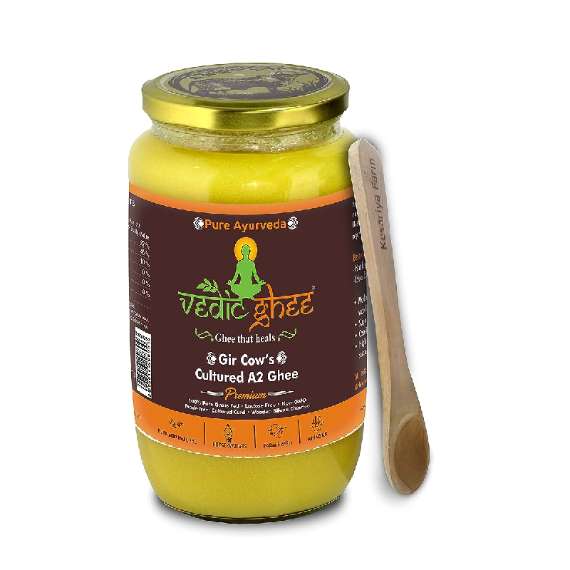 Kesariya Farm A2 Bilona Vedic Ghee, Organic, Grass Fed, cultured - Image 2