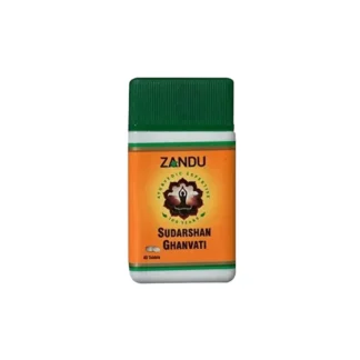 Zandu Sudarshan Ghan Vati Tablets for Fever and Cold.
