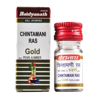 Baidyanath Chintamani Ras with Gold, Pearl and Amber