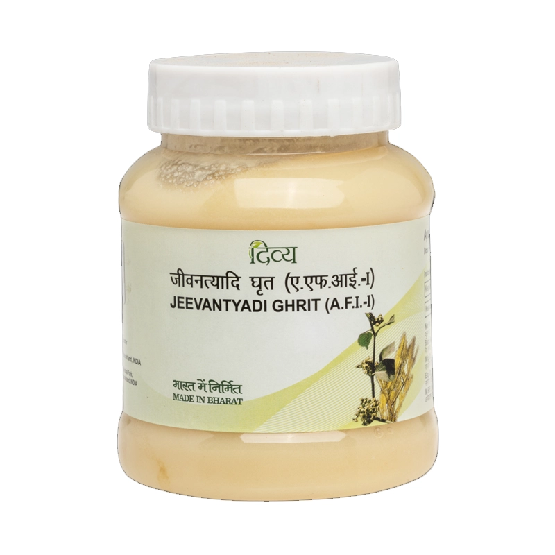 200gm tub of Patanjali Jeevantyadi Ghritam