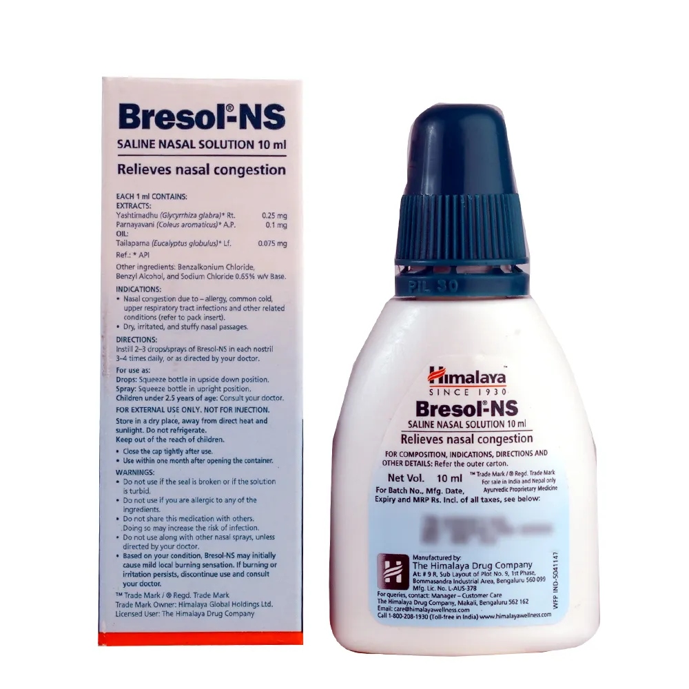 Himalaya Bresol-NS Saline Nasal Solution 10ml