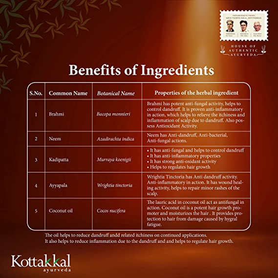 Kottakkal Anti Dandruff Hair Oil 150ml