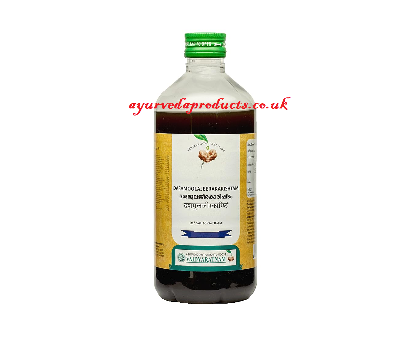 Vaidyaratnam Dasamoolajeerakrishtam 450ml