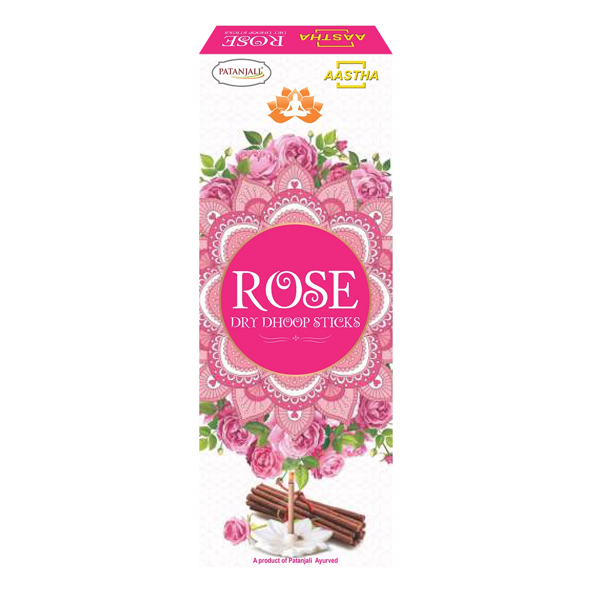 Patanjali Aastha Rose dry dhoop sticks 50 g