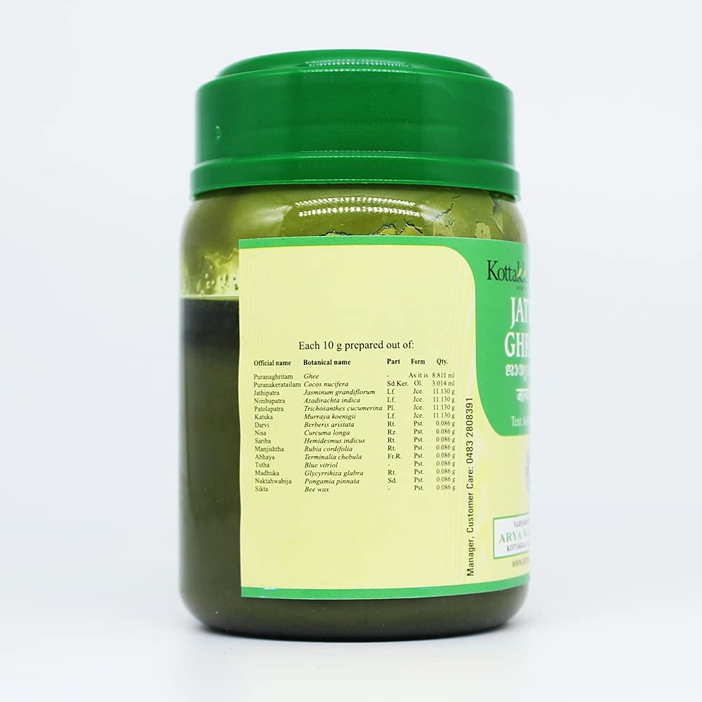 Kottakkal Jatyadi Ghritam Ingredients list