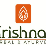Krishna herbal and ayurveda logo