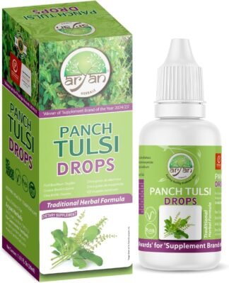 Holy Basil or Tulsi Drops. Aryan Panch Tulsi Drops