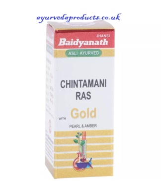 Baidyanath Chintamani Ras Gold With Pearl and Amber 25 Tablets
